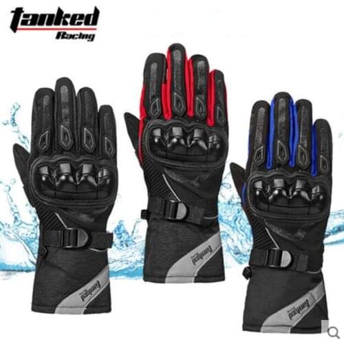 2018 Winter New Weaterproof Warm Tanked Racing Motorcycle Gloves Windproof Motorbike Glove wear-resistant anti-drop touch screen