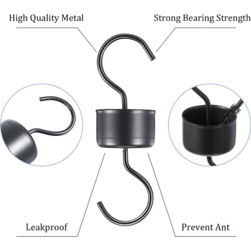 9 Packs Hummingbird Feeder Accessory Moat Hooks 3 Clean Brushes for Hummingbird Oriole Feeders for Outdoors Pet F E56C