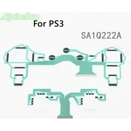 Aipinchun 10Pcs/5Sets SA1Q222A Conductive Film Conducting Film Keypad Flex Cable For Playstation 3 PS3 Vibration Controller