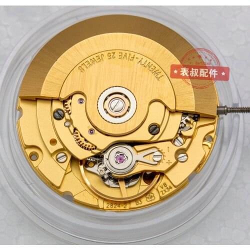 Watch accessories brand new eta2824-2 gold mechanical movement V8 2824 machine st2130