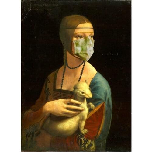 5D DIY Diamond Painting Cross Stitch diamond Embroidery Mosaic full square drill needlework Woman and animal Home decoration