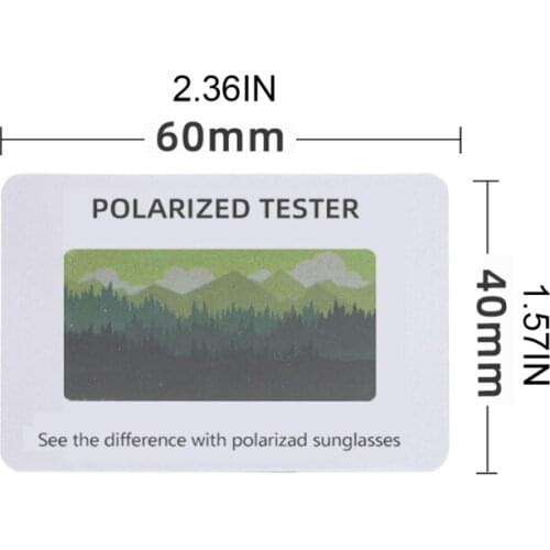 Big Polarized Sunglasses Test Card Check Glasses Polarized Paper Polarized Eyeglasses