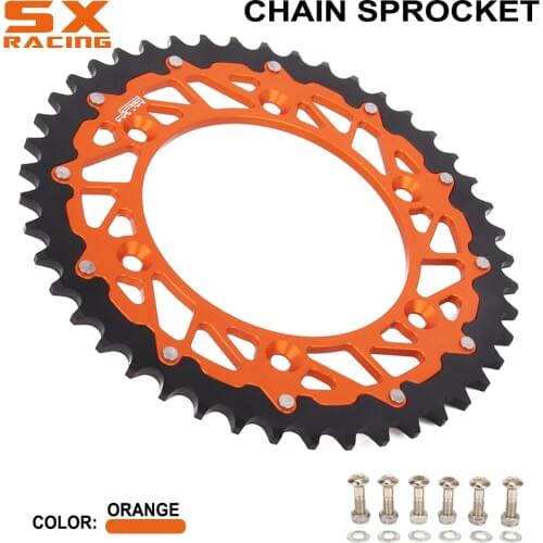 Motorcycle 42T 45T 48T 50T 52T Rear Sprocket Chain For KTM EXC EXCF XC XCF XCW XCFW SX SXF SMR LC4 125 150 250 350 450 530