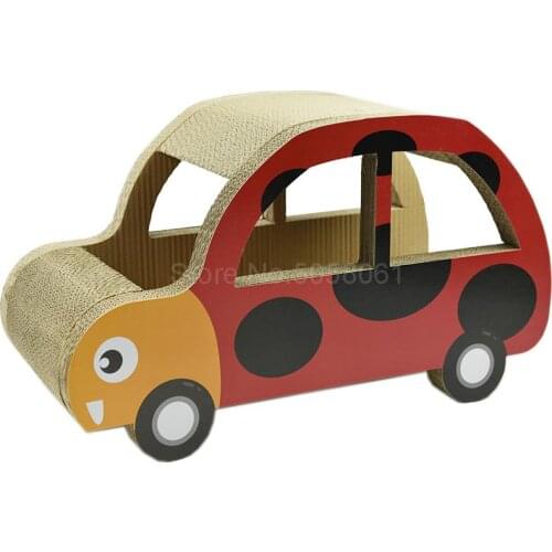 Corrugated gold turtle car cat toy scratch board cat claws cat litter