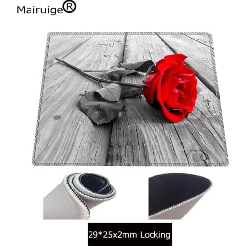 Mairuige 18x22cm 20x25cm 25x29cm Beautiful Flower Game Gaming Mouse Pad Mat Mousepad as Gifts Wholesale Lock Edge Mouse Pad