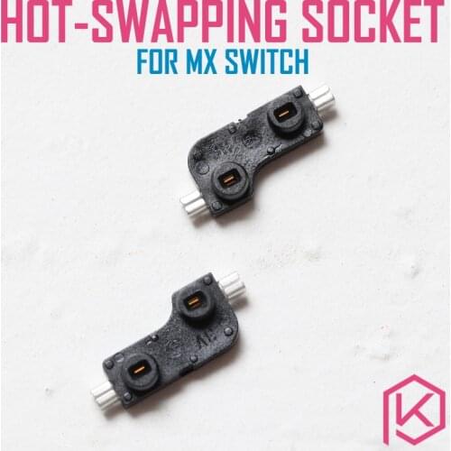 Kailh hot swapping pcb sockets for mx cherry gateron outemu kailh switches for xd75 series smd socket 1pcs