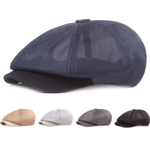 2021 New Arrivel Flat Cap Beret Hat for Men Women British Style Vintage Newsboy Cap Spring Summer Driver Painter Hat
