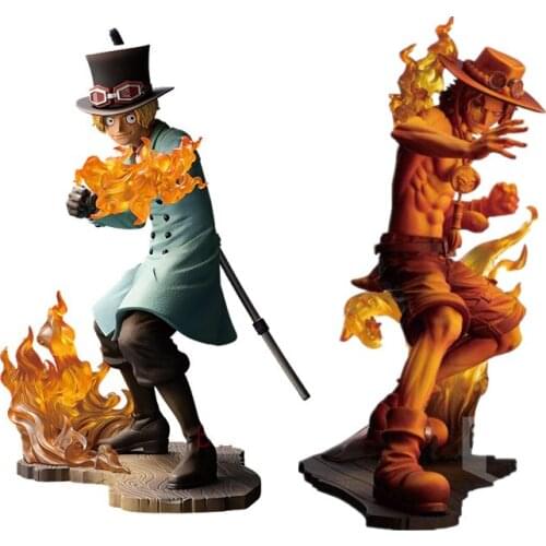 Classic anime OnePiece theater version of violent action fire key Sabo Bogas DAce decoration model decoration toy childrens gift