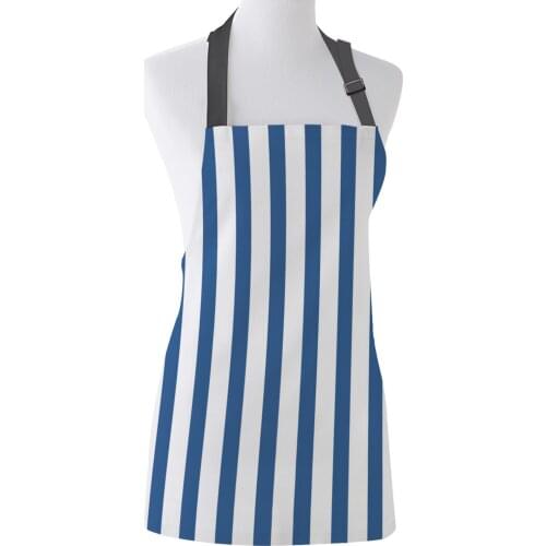 Kitchen Apron Vertical Striped Prynne Adjustable Canvas Aprons for Men Women Kids Home Cleaning Tools