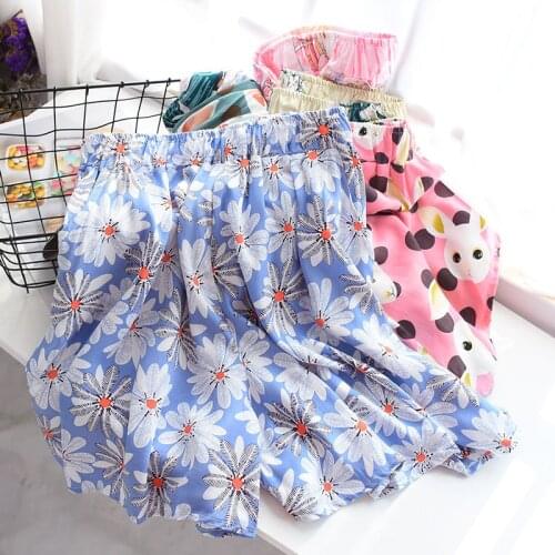 Summer Women Bottom Sleep Shorts Cool Cotton Silk Ladies Short Pajama Pants Loose Comfy Home Short Sleep Bottoms Beach Pants