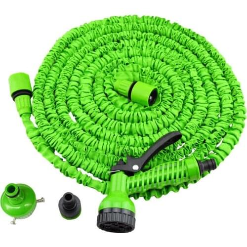 Hot Magic Garden Water Hose Flexible Hose Expandable Garden Hose Reels Tube Car Watering Connector Blue Green 25-50FT