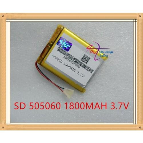 Liter energy battery 3.7V polymer lithium battery 505060 055060 MP5 GPS MP4 mobile power 1800MAH