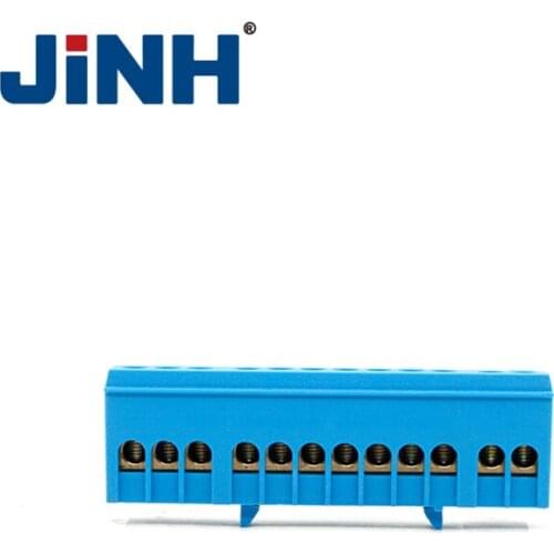 Copper Screw Terminal Block Bar Wiring Electrical Distribution Terminal Brass Ground Neutral Connector