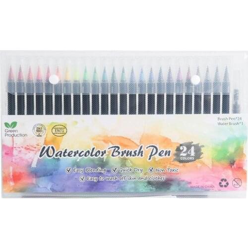 Watercolor Pens Set Odorless Non-toxic Painting Brush Tool Kit