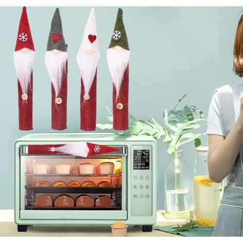 New Arrival High-quality Linen Cute Classic Christmas Style Floral Print Christmas Handle Protective Covers