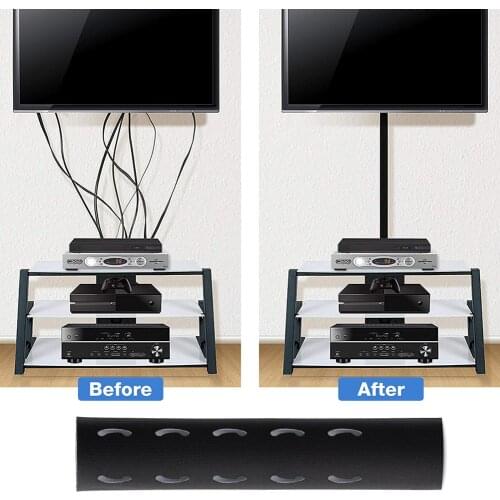 Cable Organizer Wire Winder,Cable ​Management Sleeves Multihole Make Messy Wires More Tidy,cable Holder For TV Computer Office