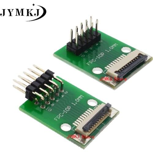 FPC/FFC Adapter Board 0.5mm To 2.54mm Connector Straight Needle And Curved Pin 6/8/10/12/20/24/26/30/34/40/50/60/80 Pin