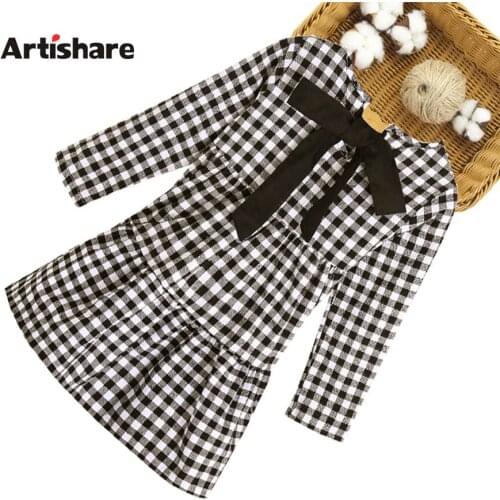 Dresses for Girls Casual Plaid Dress Girl 2020 Newest Children Dress Spring Teenage Kids Girls Clothes 6 8 10 12 13 14 Year