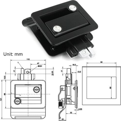 Q9QD Caravan RV Travel Trailer Entry Door Lock Camper Door Latch Handle with Keys Secure for Camper Travel Trailer