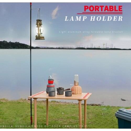 158cm Folding Lamp Holder Portable Lantern Stand Outdoor Camping Lamp Bracket Tripod Light Holder Lightweight Camping Accessory
