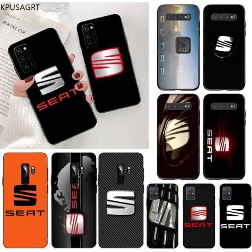 USAKPGRT Seat logo Spain Car Painted Phone Case for Samsung S20 plus Ultra S6 S7 edge S8 S9 plus S10 5G lite 2020