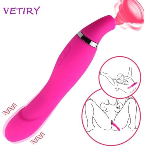 VETIRY Clit Sucker Vibrator 10 Suction 10 Vibration Sex Oral Licking Clitoris Stimulator Nipple Sucking Sex Toys For Women