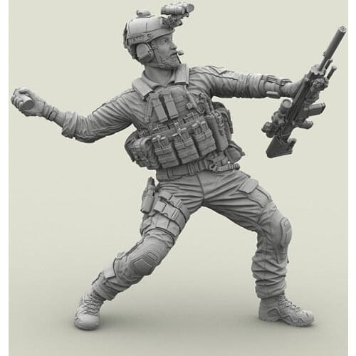1/35 modern modern stand warrior toy Resin Model Miniature Kit unassembly Unpainted