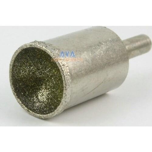 2 Pcs 19mm Diamond Mounted Point Spherical Concave Head Grinding Bit Grit 80