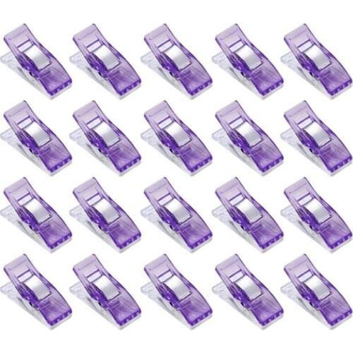 20Pcs Sewing Clips DIY Patchwork Job Foot Case Multicolor Plastic Clips Clothing Hemming Sewing Tools Sewing Safety Accessories