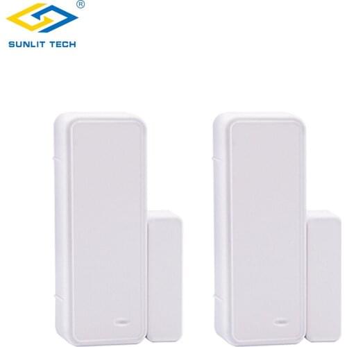 2pcs Wireless Door Window Open Sensor Alarm System 433MHz Two-way Magnetic Sensor Switch Detector For Home Security G90B Plus