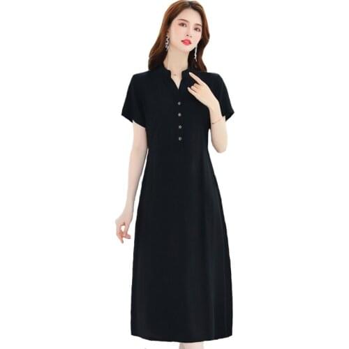 BOOKERPHILS Summer Dresses With Buttons