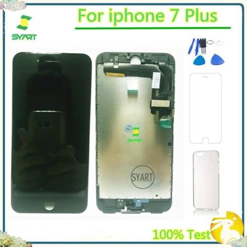 100% Tested Black And White 7P LCD Display + Touch Screen Digitizer Assembly Replacement Accessories For iphone 7 Plus 7Plus
