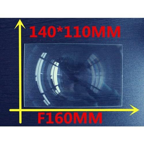 DIY projection Fresnel Lens rectangular 140*110MM Focal length 160mm Thicknes 2MM Lines from 0.3mm hot lens