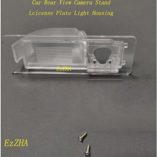 EzZHA Car Rear View Camera Bracket License Plate Light Housing Mount For Skoda Rapid/Volkswagen New Jetta Santana 2013-2017