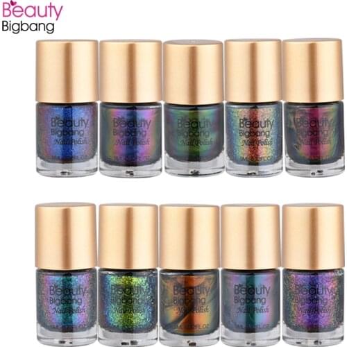 BeautyBigBang Holographic Nail Polish 9ml Holo Nailpolish Nail Varnish Glitter Nail Art Lacquer Varnish Nail Polish Set