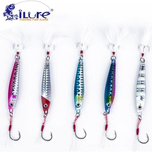 ILure 5pcs/lot 30g/40g/60g Metal Fishing Lure Spoon Jig Lure Spinner Bait Fishing Tackle Hard Bait Jigging Spinner Bait Isca