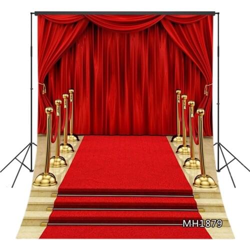LB Photography Backdrop Red Carpet Stage Gold Rope vip Luxury Party Birthday Photo Background Photo Studio Prop Decoration