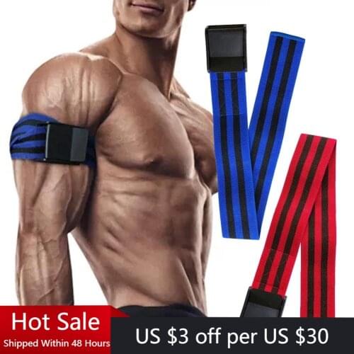 2pcs Fitness Occlusion Training Bands Bodybuilding Blood Flow Restriction Bands Arm Leg Muscle Gym Equipment Sports Accessories