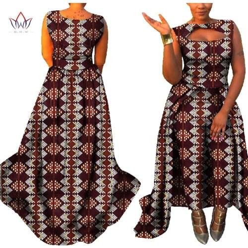 Summer Loophole African Women Jumpersuit Dashiki Sexy Overalls African Clothing Elegant Sleeveless Plus Size WY686