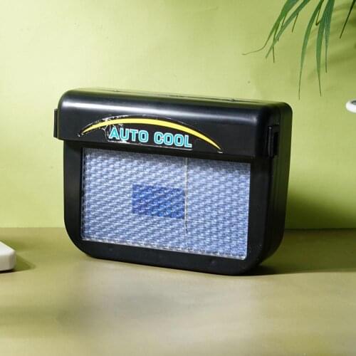 2021 Hot New Solar Powered Auto Window Fan Air Vent Ventilation Rubber Air with Fan Exhaust Vent Strip Solar Car Radiator F N4K8