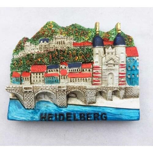 Lychee German Heidelberg Fridge Magnets Famous City Refrigerator Magnetic Sticker Home Decoration Travel Souvenirs