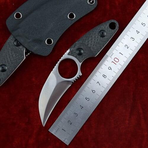 New fixed blade knife S35VN steel carbon fiber handle outdoor camping survival pocket kitchen knife fruit knife EDC tool