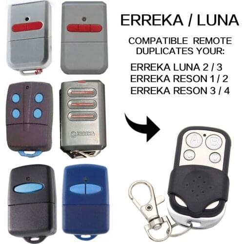 ERREKA RESON1 RESON2 Garage gate door remote control ERREKA remote 433.92MHz