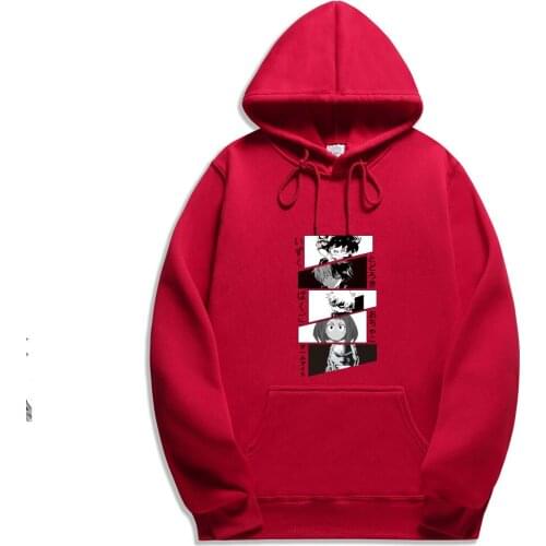 Japanese Anime My Hero Academia Graphic Hoodies Unisex Cartoon Boku No Hero Academia Streetwear Sweatshirts Male
