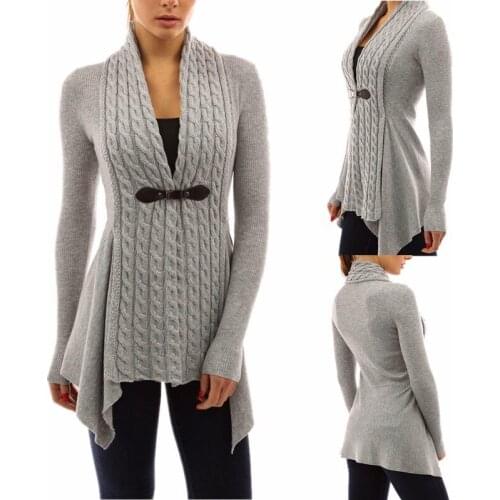 Knitted cardigan Bandage Casual Pullover Jumper coat Tops Sweater plus size winter clothes for women womens cardigan sweater