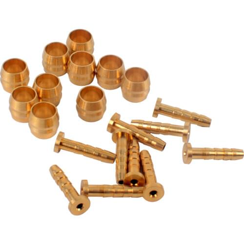 ZTTO 10 Sets MTB Mountain Bike Bicycle Connector Insert and Olive Set for parts BH59 Hydraulic Disc Brake Hose