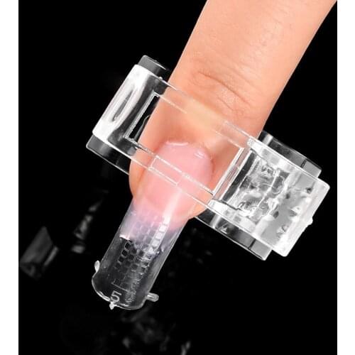 1/2/5PCS Nail Tips Clip Quick Building Mold UV LED Gel Nail Assistant Tool DIY Manicure Art Builder Tool Plastic Extension Clamp