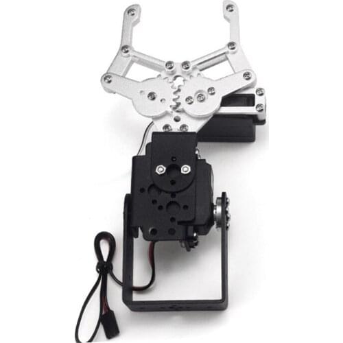 1 Set 2 DOF Metal Robot Arm Clamp Claw Talon Paw Mount Kit For Robot Arm Robotic Manipulator Based Arduino Part Accessory Toy