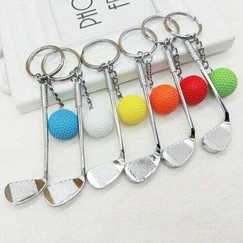 1PC Golf Ball Keychains Hot Sport Style Car Key Chain Keyring Physical Education Jewelry Gift