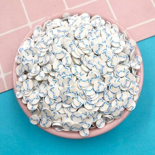 100g Cartoon Dog Slices Polymer Hot Clay Sprinkles for Crafts Making DIY Nail Art Decoration Crystal Mud Slime Filling 5/10mm
